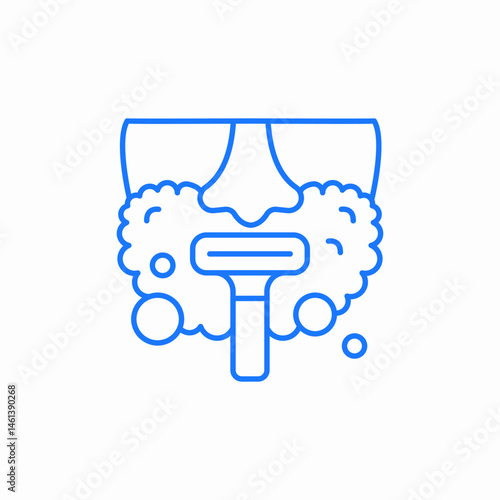 shaving cream icon sign vector
