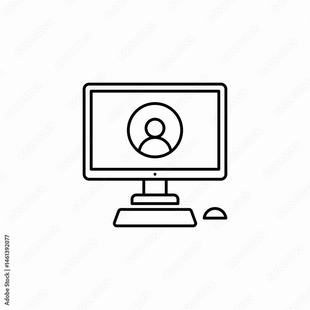 user profile icon sign vector user profile icon sign vector