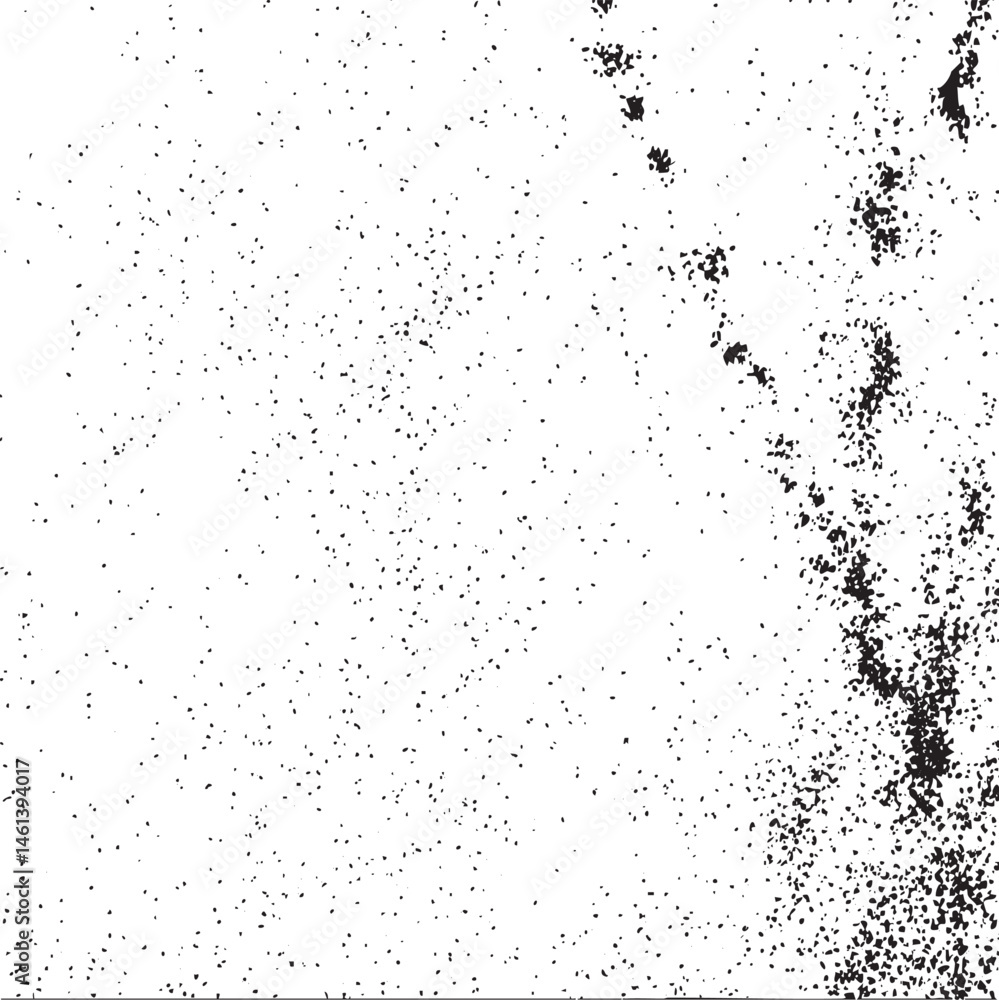 Obraz premium A textured black and white displays a dense scattering of small dark dots across a predominantly white surface.