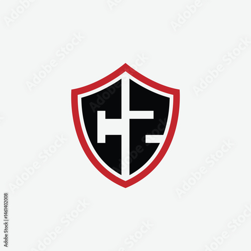 622 shield logo shape letter alphabet educational learning C Z