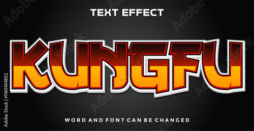 Kungfu editable text effect