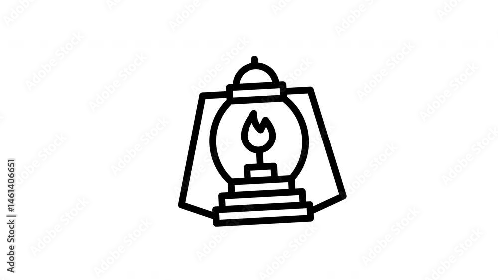 oil lamp animated icon oil lamp animated icon