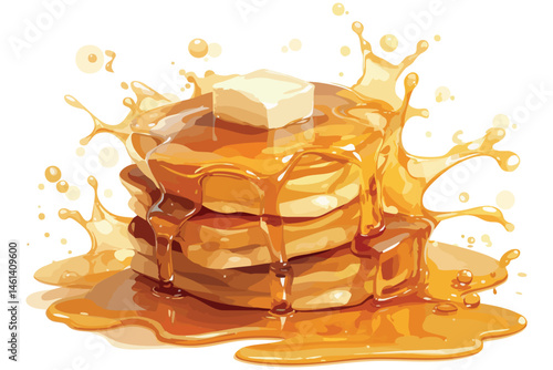 cola splash isolated on white background