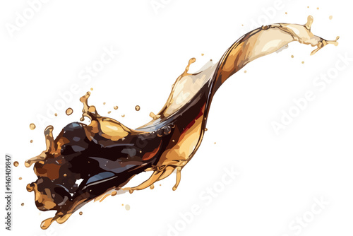 vector milk splash isolated on white