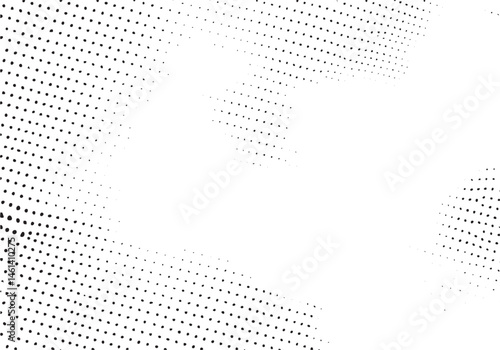 A dynamic textured white background with scattered black dots creates a modern