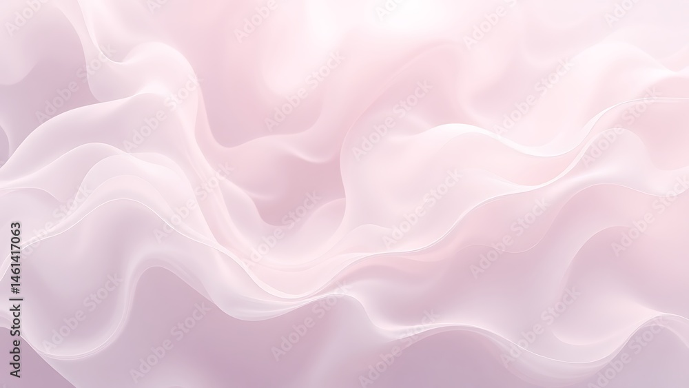 Fototapeta premium 綿菓子のようなピンク色の雲海