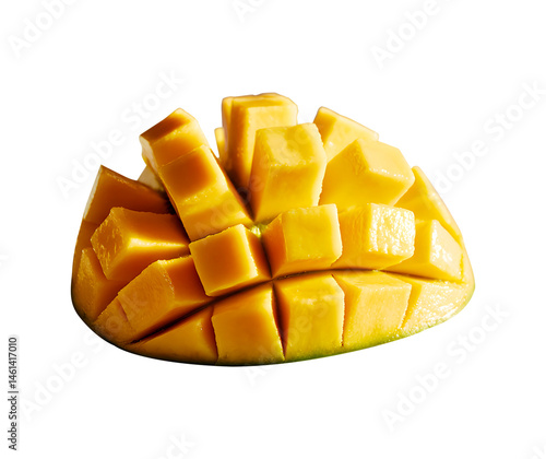 Mango Cube on Transparent Background Png