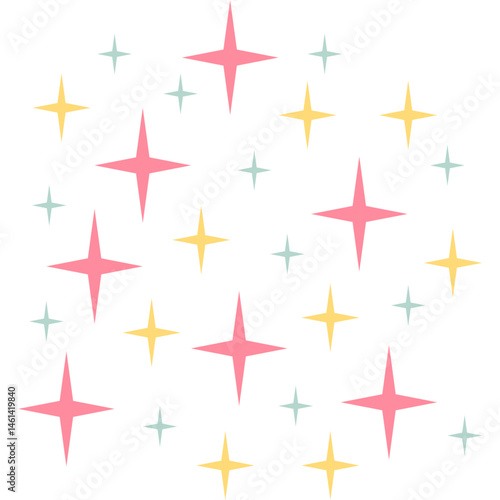 Groovy Sparkles Seamless Pattern
