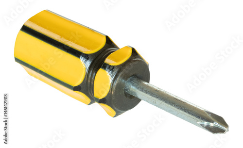 Obraz na płótnie Angled view of an isolated screwdriver with a cross shaped head w salonie