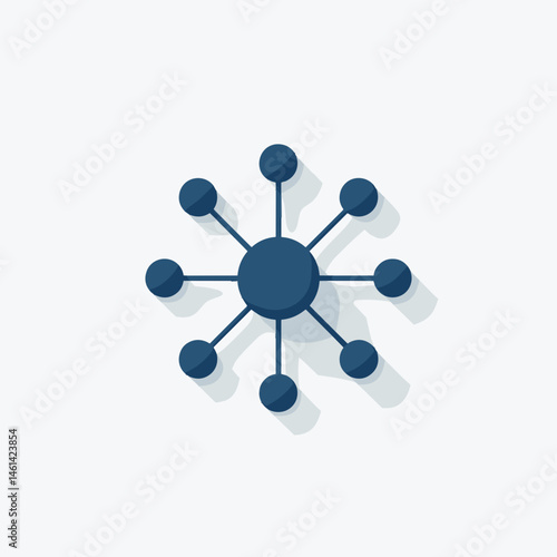 network connections  blue and white icons