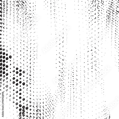 Black and white abstract with vertical lines.