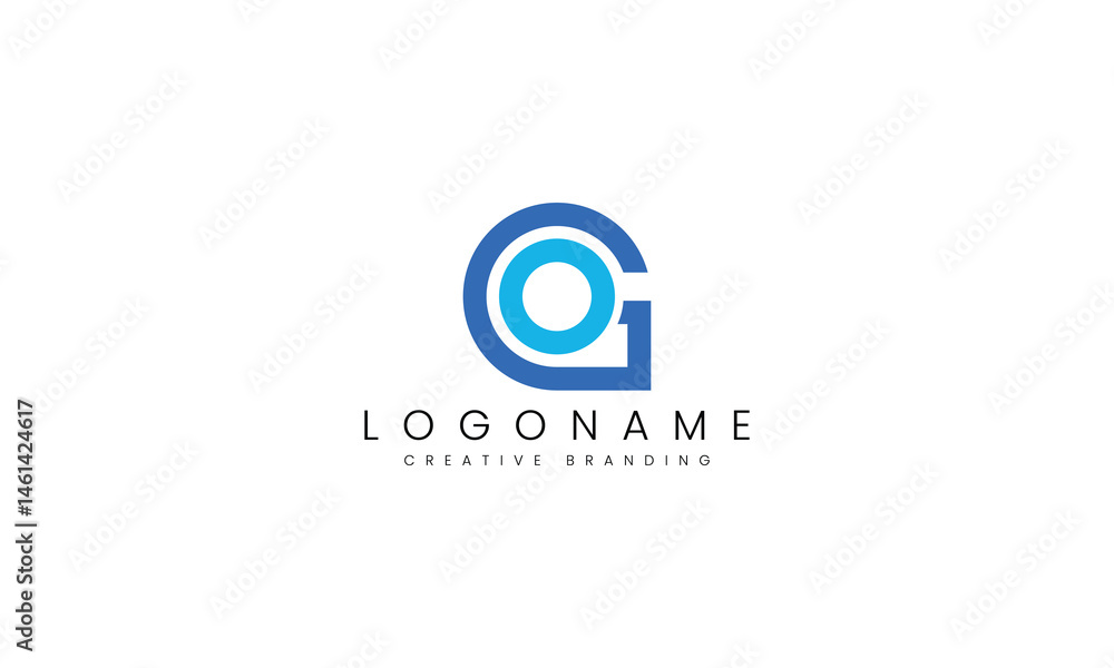 Minimalist GO Logo for Branding and Identity. Minimalist GO Logo for Branding and Identity.