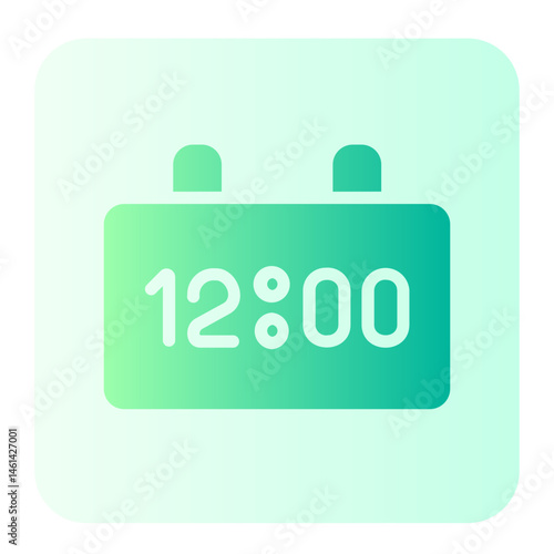clock gradient icon