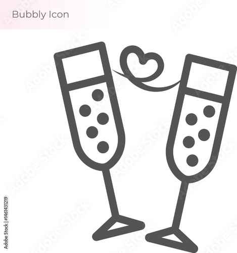 wedding glasses icon