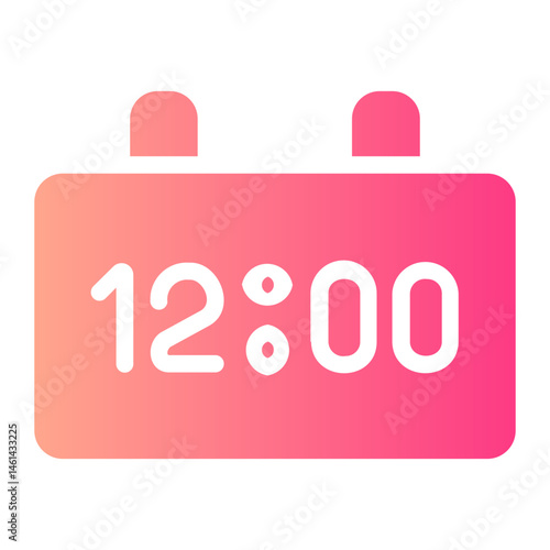 clock gradient icon