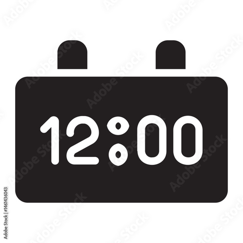 clock glyph icon