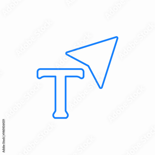 text input cursor icon sign vector