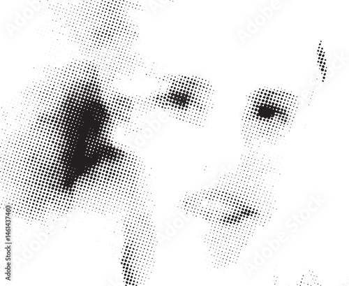 A young woman gazes intently at the viewer with a focused expression.