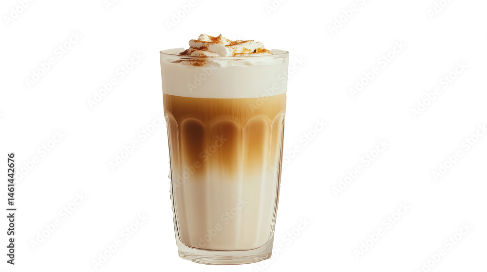 Layered Latte Macchiato with Caramel Drizzle Layered Latte Macchiato with Caramel Drizzle