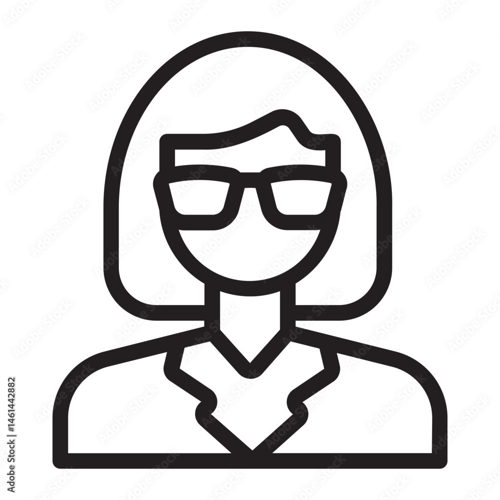 teacher line icon teacher line icon