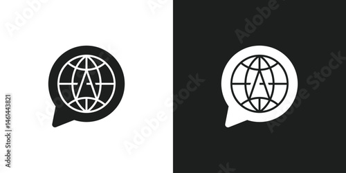 Letter A World Chat Logo Design