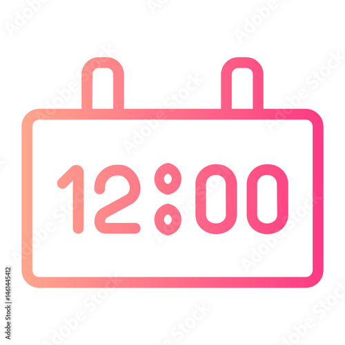 clock gradient icon