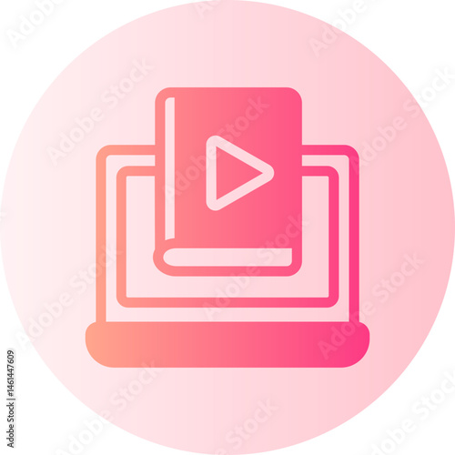 online class gradient icon