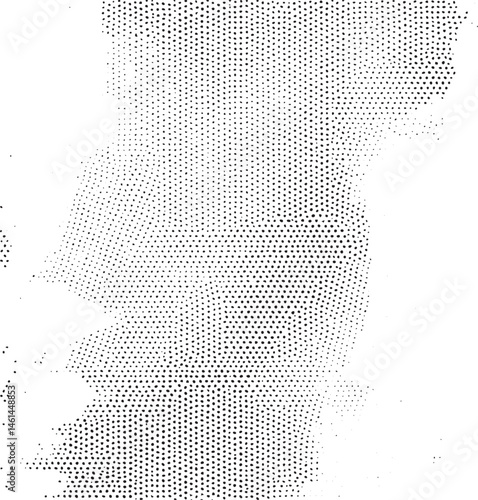 A solitary figure stands in a minimalist textured space.