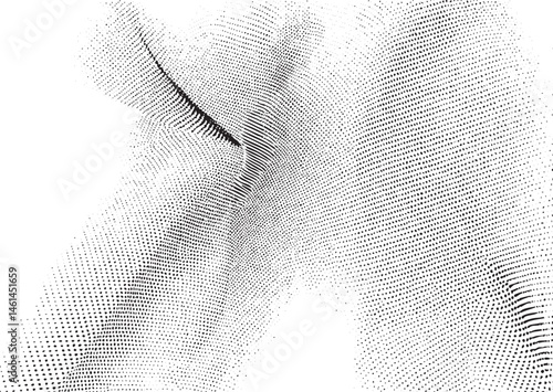 A dynamic textured of interconnected dots creates a sense of movement and depth.
