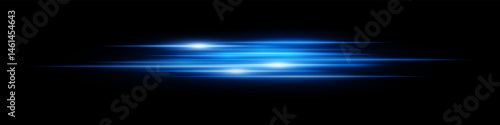 Blue glowing blur streaks on black with shining highlights. Perfect for fast speed motion, sci-fi chase scenes, intense light movement, energy waves and dynamic digital effects.