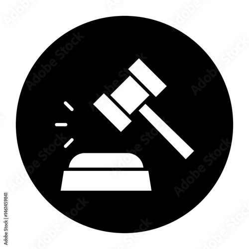 Judge Hammer Icon