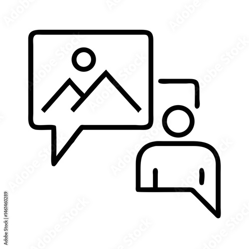 moderation conversation with visual representation  