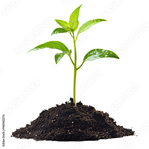 Wallpaper Mural Young sprout emerging from soil (3) Torontodigital.ca