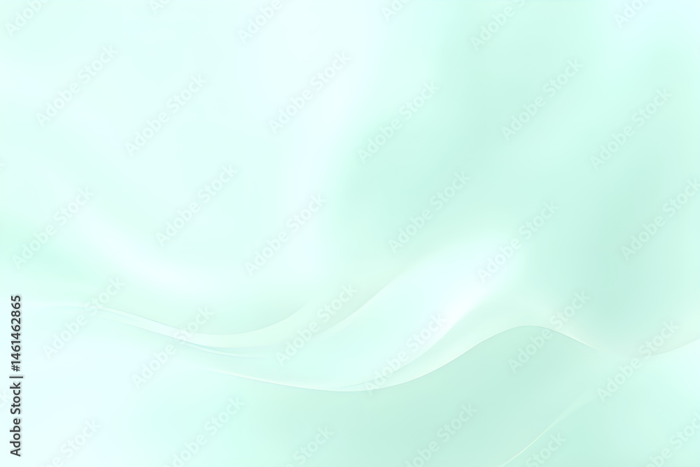 Fototapeta premium Flowing Abstract Waves with Gradient Tones in Soft Light Background, Generative AI