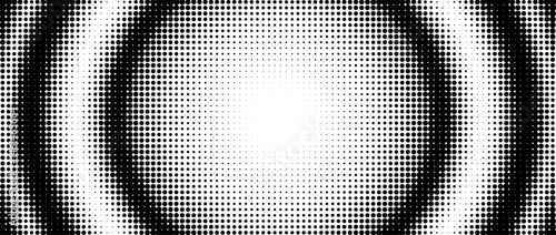 Grunge halftone gradient background pattern. Black and white abstract background patter, circular halftone dots vector design.