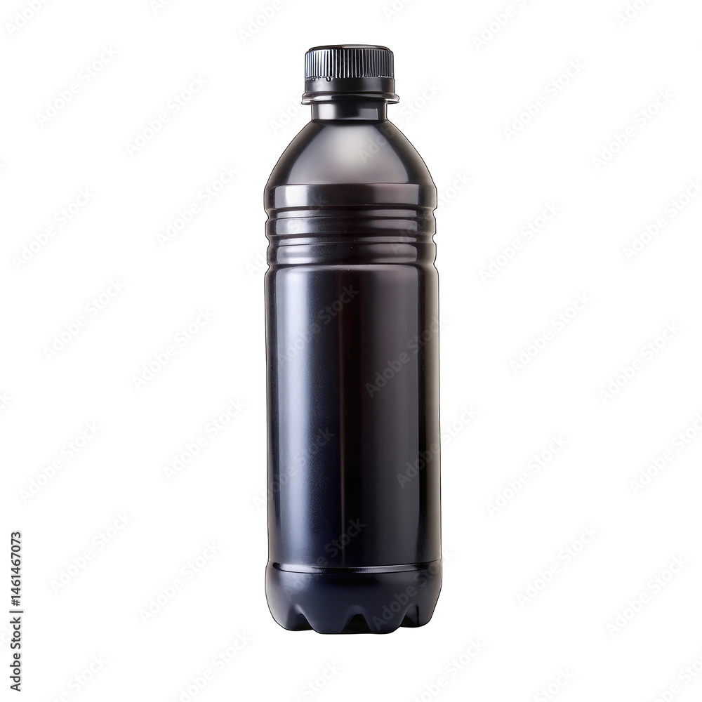 black plastic bottle black plastic bottle