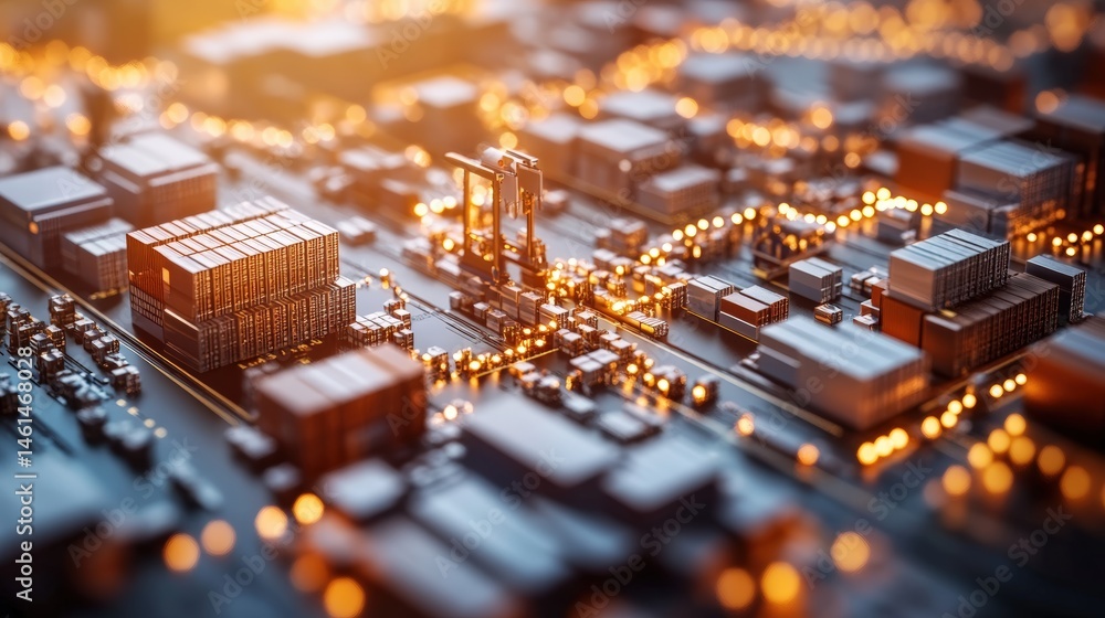 Microchip Metropolis: An abstract, futuristic rendering of a microchip, where miniature components resemble a bustling metropolis, illuminated by an ethereal glow, portraying technological progress. Microchip Metropolis: An abstract, futuristic rendering of a microchip, where miniature components resemble a bustling metropolis, illuminated by an ethereal glow, portraying technological progress.