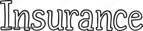 White 'Insurance' appears on a black background.