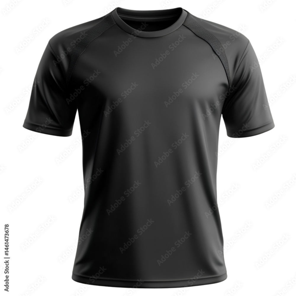 Black Sports T-Shirt Design Template Mockup Black Sports T-Shirt Design Template Mockup