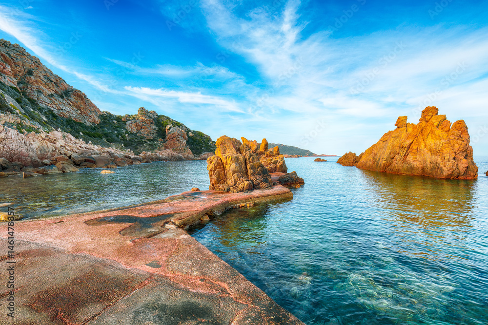 Unbelivable view of popular travel destination Costa Paradiso.