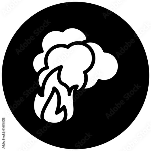 Fire Pollution Icon