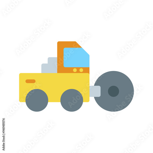 Bulldozer icon vector image. Suitable for mobile apps, web apps and print media.