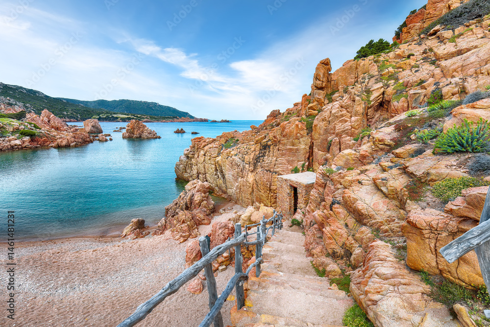 Unbelivable view of Li Cossi beach on Costa Paradiso resort.