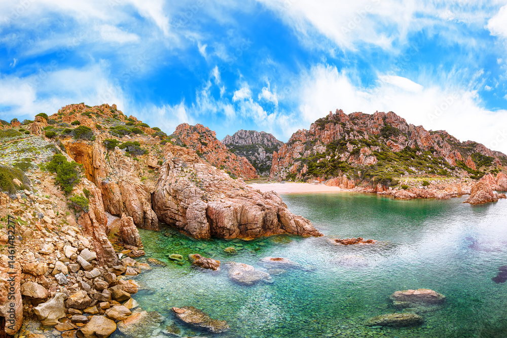 Unbelivable view of Li Cossi beach on Costa Paradiso resort.