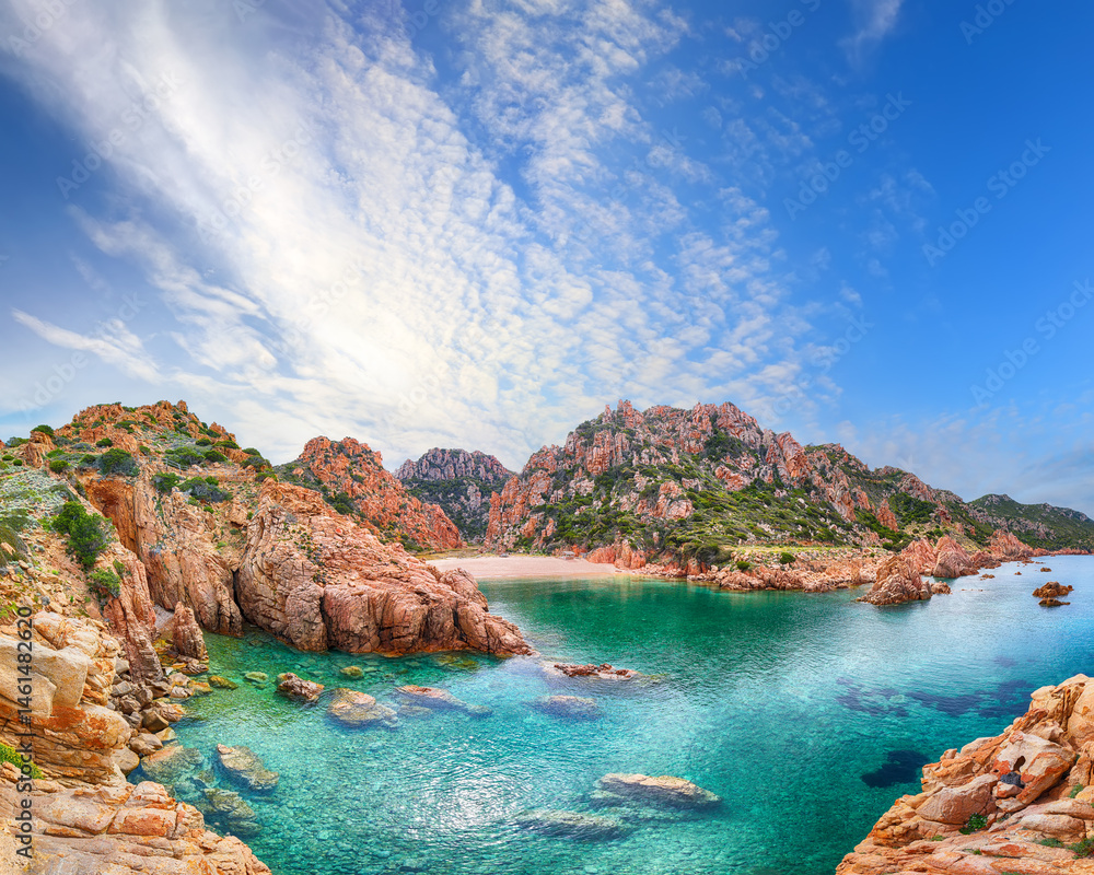 Unbelivable view of Li Cossi beach on Costa Paradiso resort.