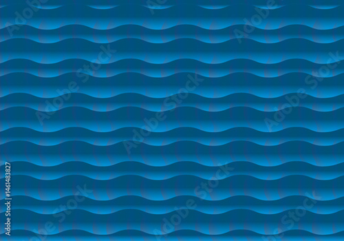 Fondo azul con aspecto de folios ondulados intercalados