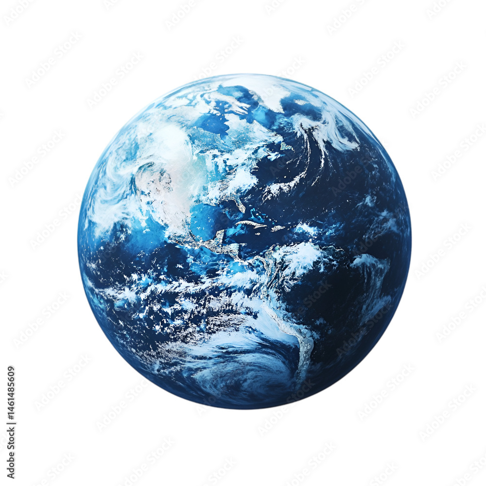 Blue Planet Earth View from Space Stunning Globe Blue Planet Earth View from Space Stunning Globe