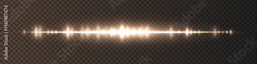 Orange waveform with moderate glow and sharp amplitude peaks on dark transparent background. Great for sound recording apps, music editing interfaces, or streaming visuals.