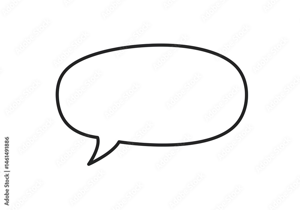 Empty speech balloon with flat design. Balloon doodle style thinking sign symbol. Speech bubble isolated on background. Empty speech balloon with flat design. Balloon doodle style thinking sign symbol. Speech bubble isolated on background.