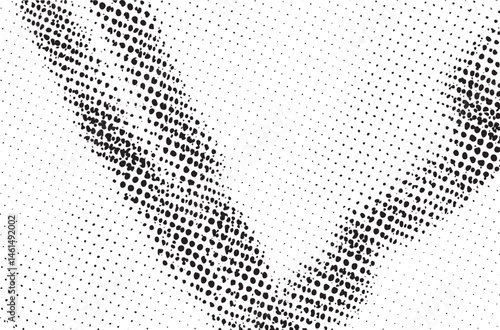 A swirling abstract of interconnected dots forms a graceful flowing shape.